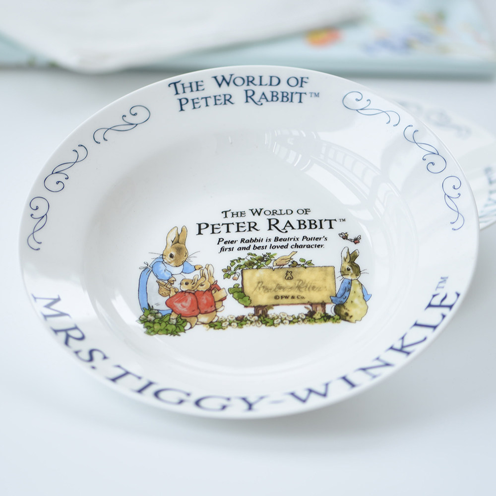 Export to the UK cute cartoon household with deep dishes and dishes of fruit plate creative bone ceramic tableware daily bowl