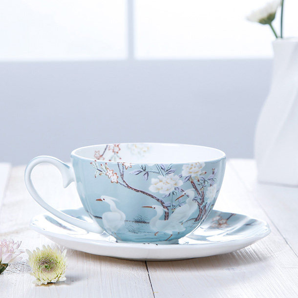 Export Foreign Trade Original Order Delicate Coffee Cup Disc British Afternoon Tea Tea Set Group Black Tea Cup Creative Gift