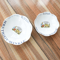 Bone Porcelain Creative Flower Type Bowl Fruit Small Bowl Refreshment Bowl Small Salad Bowl Home Vegetable Bowl Practical Upscale