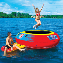 US imported WOW water inflatable trampoline jumping water inflatable sofa entertainment leisure floating platform drifting 2 people