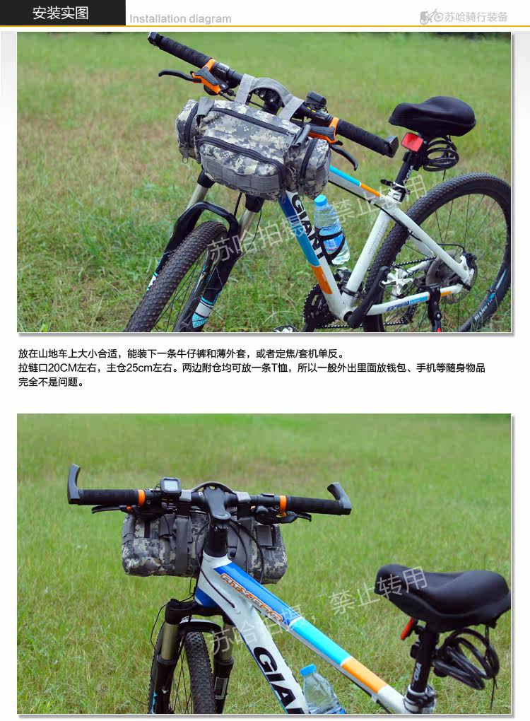 Sacoche pour vélo mixte - Ref 2225836 Image 24
