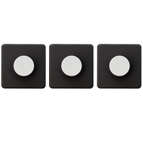 Kaiying Nordic Black Square Seamless Creative Adhesive Hook No Punching Coat Hook Coat Hook Wall Hanging Single Hook Wall Hanging