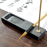 Бронзовая кисть держатель ручки, висящая китайская латунная творческая простота, хранилище настольные компьютеры современное медное искусство висят кисти четыре сокровища каллиграфия четыре сокровища каллиграфия