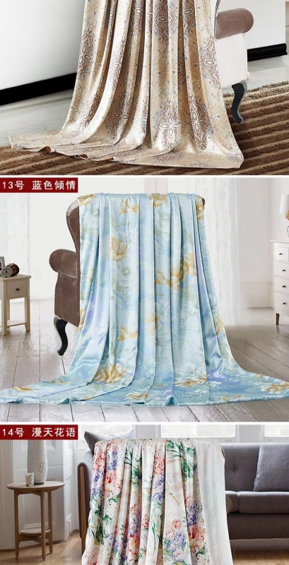 Chăn lụa tơ tằm 100% lụa bao gồm một mảnh In đám cưới chăn lụa hai mặt mùa hè tùy chỉnh - Quilt Covers chăn lạnh mùa hè