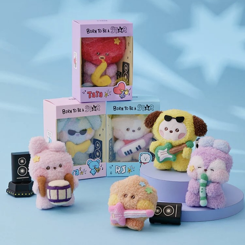 Bt21 Band Star Plush Doll Pendant Keychain Bag Hanging Doll Doll Pendant Ornament Cute Shooky