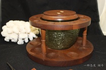 Second-hand vintage American Fairfax Fairfax walnut 9-hole pipe rack xx196