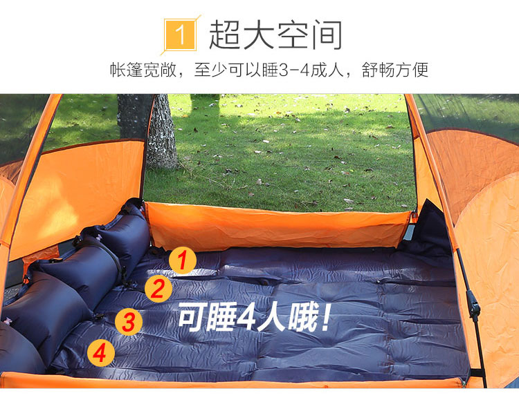 Lều ngoài trời 3-4 người 5-8 tốc độ tự động mở đôi bạo loạn mưa cắm trại gia đình đặt lều - Lều / mái hiên / phụ kiện lều lều camping