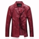 Mùa xuân và mùa thu trắng Suit cổ áo da nam Kích thước lớn PU Leather Jacket Thin Pew Jacket Business Casual Leather Suit áo măng tô nam
