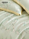 Mingdu Four-Piece Bedding Set, 60-Count Lenzing Tencel Lfh, All-Season Bed Sheet, Duvet Cover, Bedding - Fanting Whisper