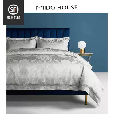 120 Egyptian cotton high-end Italian imported yarn-dyed jacquard four-piece European pattern