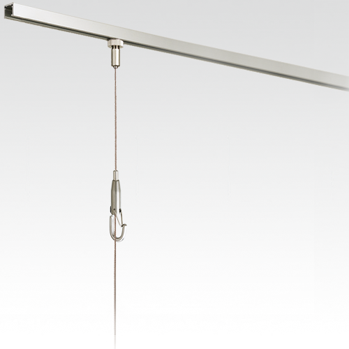 Japan's Arakawa Orbital Style Hanging Painting System Top Loading Embedded Track hanging illustrator