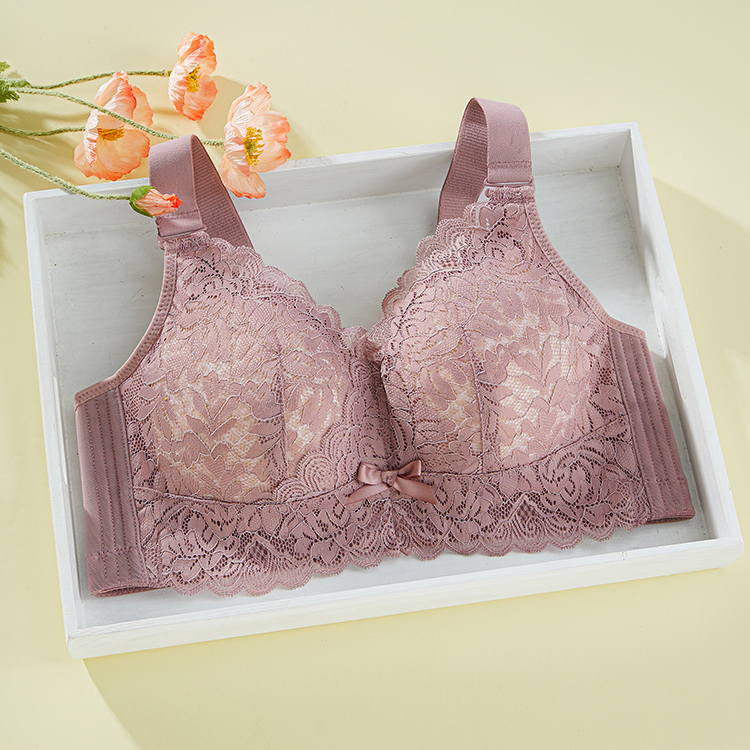 Summer Ultra-Thin Large Size Big Breasts Slimming Wire-Free Bra Adjustable Intimates Swiss Diana Flagship Store