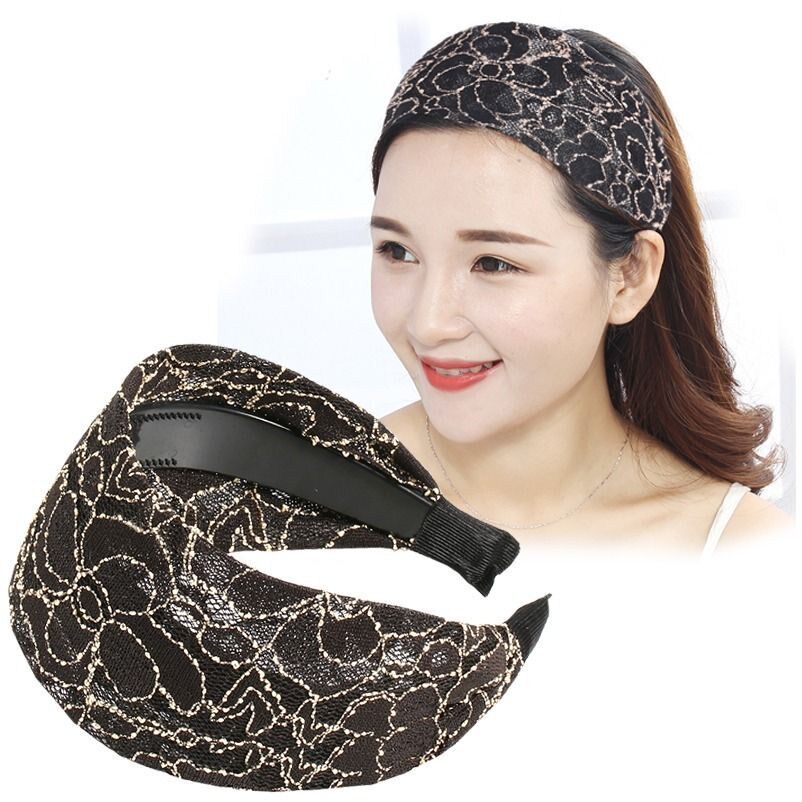 (Temperament Mom) Wide Side Hair Clip Female New Korean Hair Stirrup Adult Head Stirrup Shade White Hair With Teeth Anti Slip Headwear