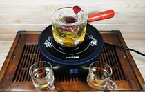 Chinese solid flapping teapot high boron silicon glass liner bucket tea set electric stove tank tea boiling tea pot ware pure color