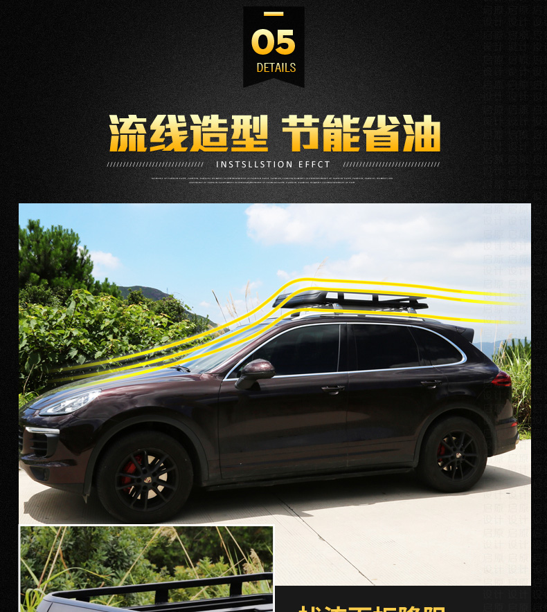 Xe vô địch xe mái hành lý hộp tìm thấy God Prado Highlander Angkewei SUV xe giá hành lý xe - Roof Rack giá để đồ nóc xe ô tô