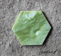 Khan steam room plate Jade hexagonal piece sauna room jade plate Dandong green jade brick bath plate