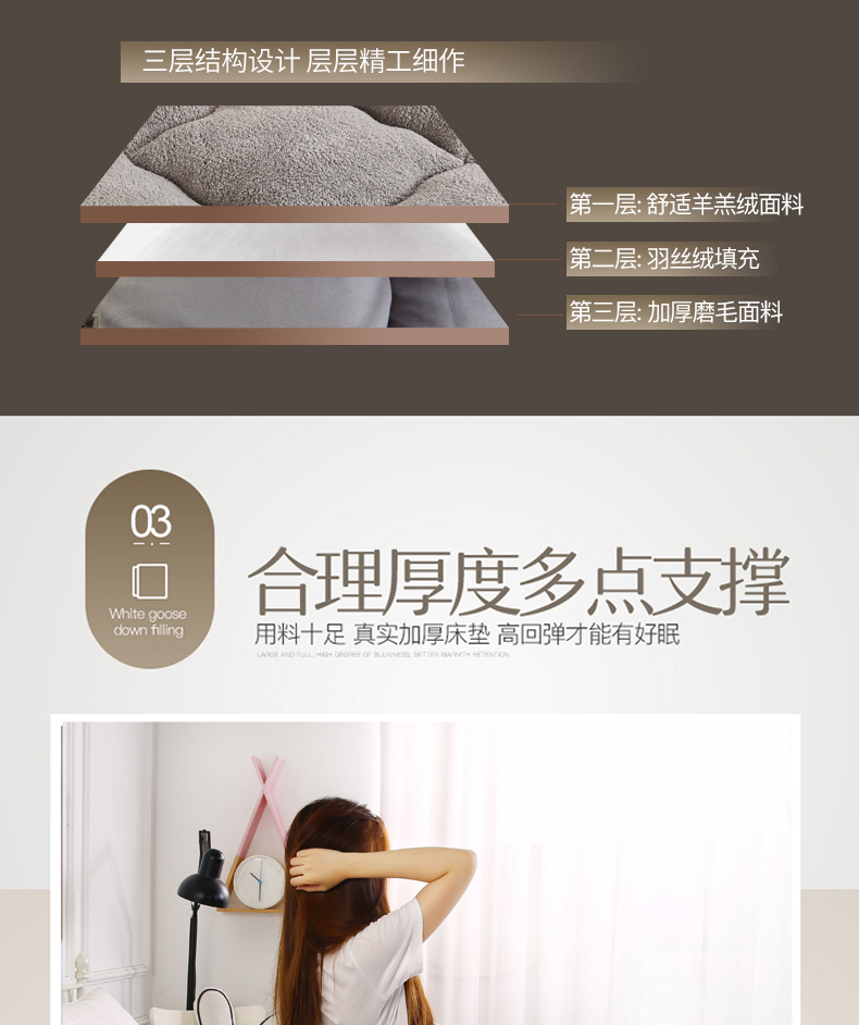Ấm mùa đông dày cashmere nệm nệm con Độc 1.5m1.8m đôi mat ký túc xá sinh viên tatami - Nệm nệm cao su non