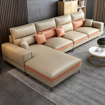 Nordic fabric sofa living room 2020 new light luxury modern simple technology cloth sofa combination set no-wash