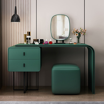 Dressing table makeup stool combination simple modern light luxury European makeup table with mirror Italian Net red bedroom furniture ins