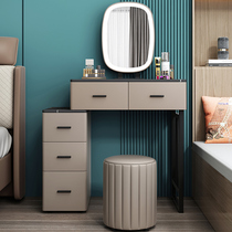 Dressing table makeup stool combination with mirror adult simple modern light luxury bedroom furniture Net red makeup table assembly