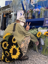 EAHO earthlinghoo sunflower wool Japan-ROK mino Song Min Hao 100 hitch a huge satchel men and women