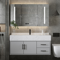 Rock board Bathroom cabinet Modern light luxury simple washbasin combination set toilet sink bathroom sink
