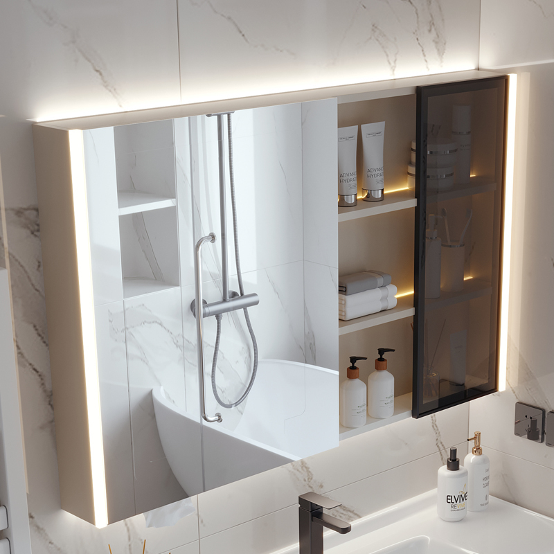 Smart Sensor Mirror Cabinet, Wall-Mounted Bathroom Separate Beauty Storage Cabinet, Bathroom Storage Cabinet, Defogging Mirror Cabinet Smart Sensor Mirror Cabinet, Wall-Mounted Bathroom Separate Beauty Storage Cabinet, Bathroom Storage Cabinet, Defogging Mirror Cabinet