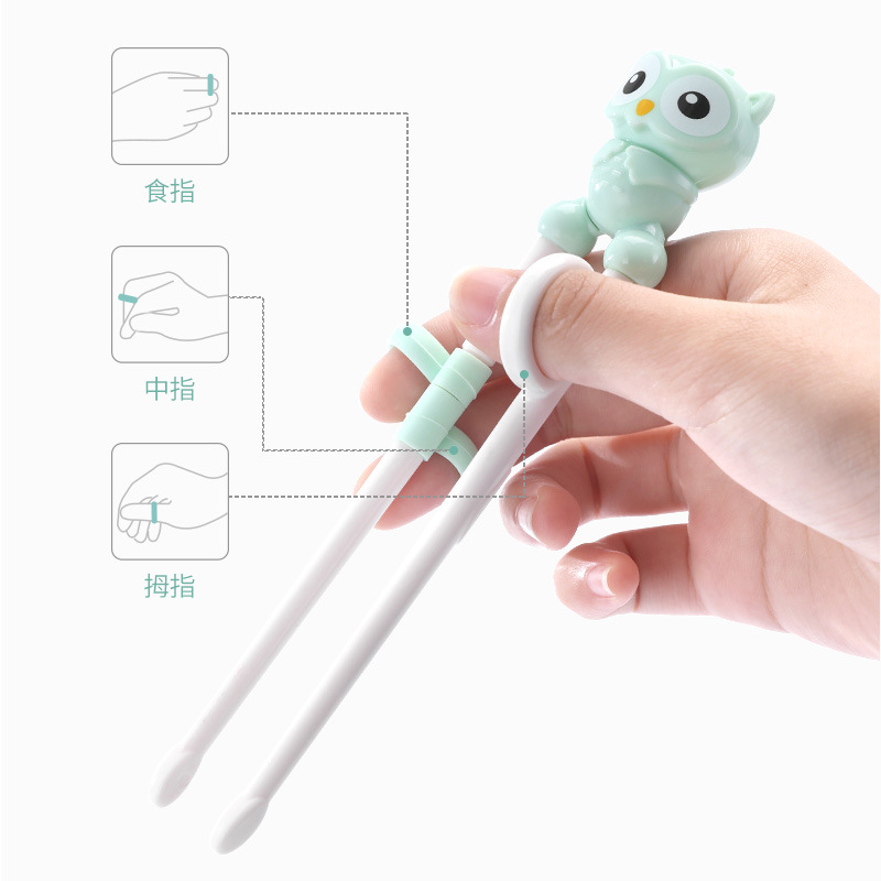 Children learn training chopsticks chopsticks resin home child baby shop practice Korean food tableware chopsticks