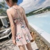 Áo tắm một mảnh Hàn Quốc nữ nhỏ thơm tập hợp váy hoa sen kiểu phẳng góc béo mm che bụng giảm béo tắm nước nóng mùa xuân - Bộ đồ bơi One Piece Bộ đồ bơi One Piece
