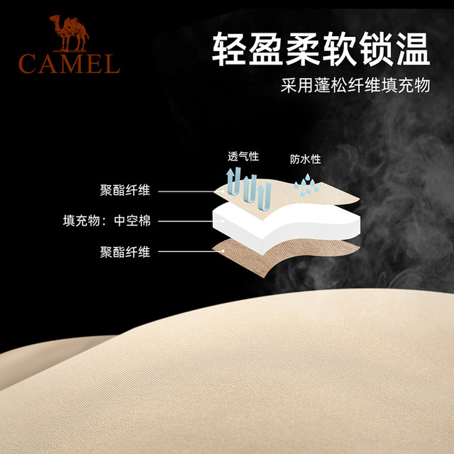 Camel outdoor camping ຖົງນອນສໍາລັບຜູ້ໃຫຍ່, Portable, ຫນາ, ອົບອຸ່ນ, ນ້ໍາຫນັກເບົາແລະອ່ອນ