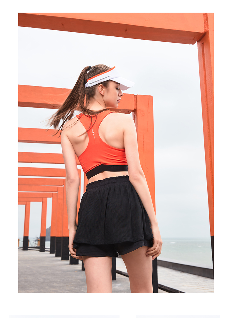 Zona vest tập hợp đồ lót yoga của phụ nữ chạy khâu thời trang áo ngực thể thao áo ngực chống chảy xệ áo ngực - Đồ lót thể thao áo tank top gym