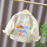 Джинсовая осенняя детская весенняя куртка для мальчиков, в западном стиле, в корейском стиле