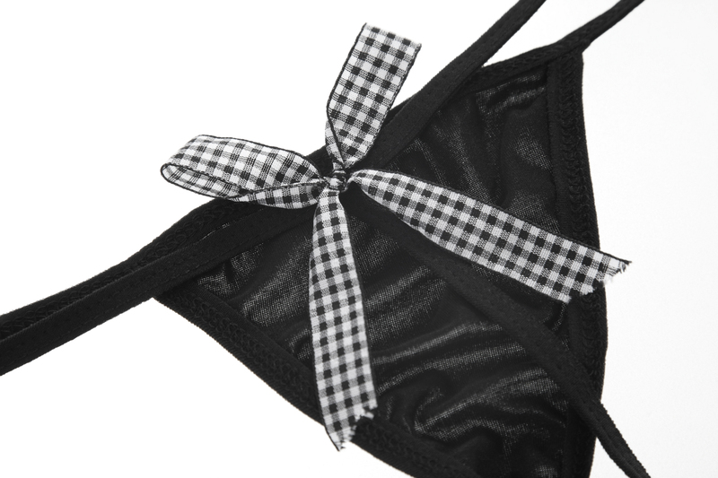 Mysterious LAOSHU Lace-Up Playful and Cute Back Pp Big Bow Mini Bikini Girl's Thong Panties Mysterious LAOSHU Lace-Up Playful and Cute Back Pp Big Bow Mini Bikini Girl's Thong Panties