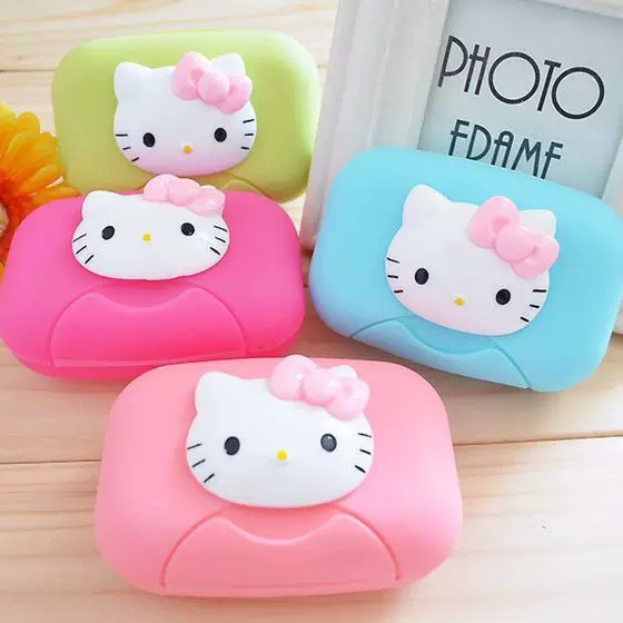 Hello Kitty, свежий мультяшный держатель мыла для путешествий