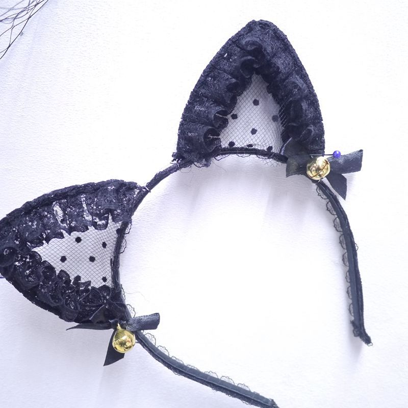 Cat Ears Hair Stirrup Sentimental Head Accessories Sexy Lace Hair Accessories Cute Rabbit Girl Fire Spicy Seduction Erotic Lingerie Accessories