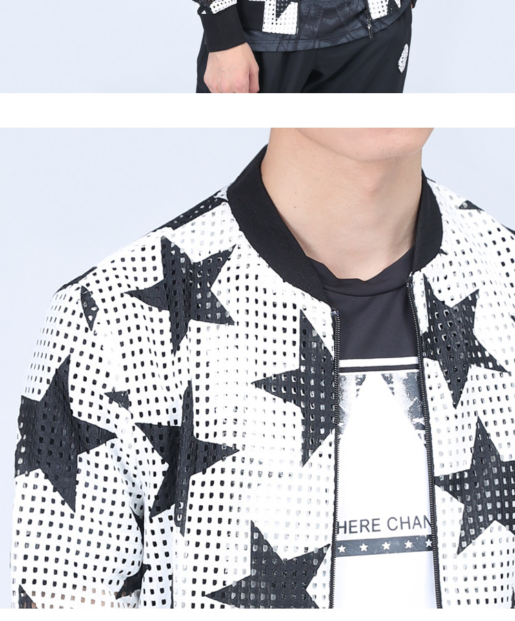 JWB mùa thu và sao mùa đông in đồng phục bóng chày thanh niên Hàn Quốc cổ áo giản dị cổ áo cardigan kích thước lớn nam clip để khắc phục chống nhăn áo bomber adidas