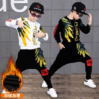 Buổi biểu diễn khiêu vũ đường phố mùa thu của trẻ em để phục vụ các chàng trai quần lớn harem quần hip hop phù hợp với phiên bản Hàn Quốc của các chàng trai cá tính quần áo tập nhảy