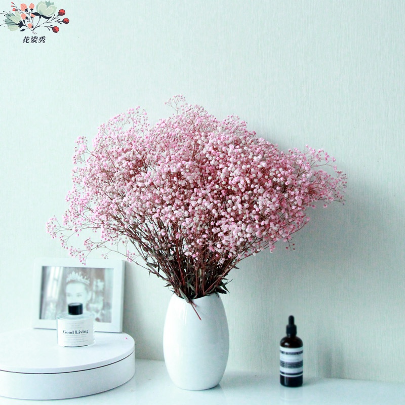 Ins, living all over the sky star + vase suit 】 【 tie dried flowers really ceramic vases, home furnishing articles suit