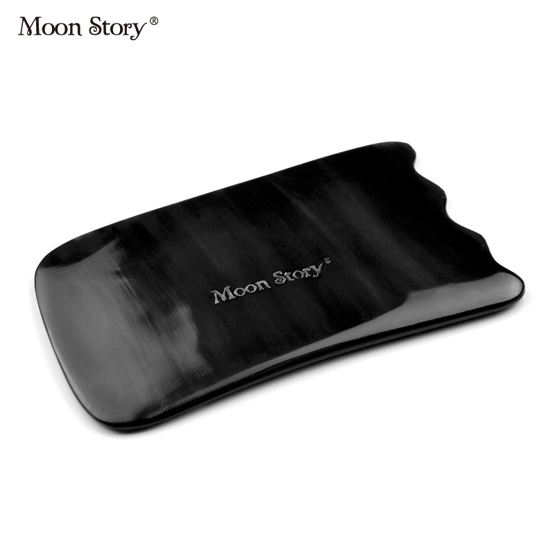 Moonstory/萌黛儿黑水牛角刮痧板 祛火修身塑形 美妆化妆工具