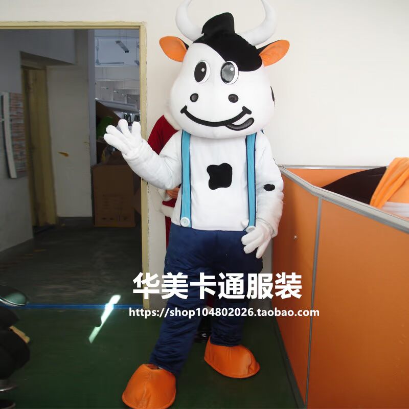 Bò hoạt hình trang phục búp bê đi bộ Mạnhniu người mặc quần áo búp bê Cosplay quảng cáo đạo cụ quần áo đồ cosplay học sinh