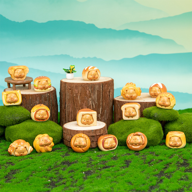 Cute Bread Head Blind Box Creative Trendy Toy Capybara Stress Relief Doll Cartoon Capybara Desktop Ornament Cute Bread Head Blind Box Creative Trendy Toy Capybara Stress Relief Doll Cartoon Capybara Desktop Ornament