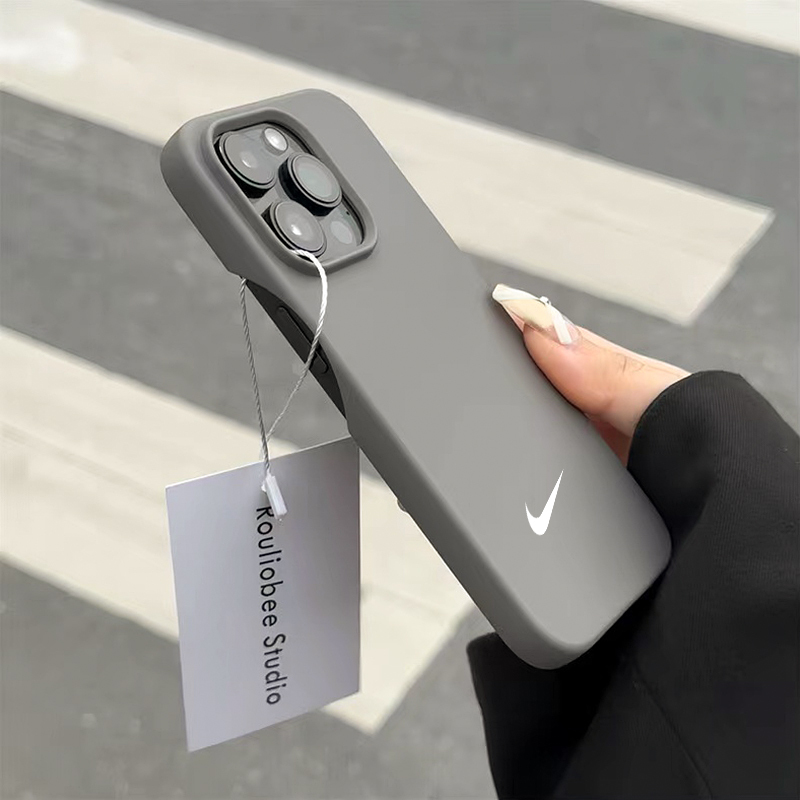 Trendy 17 New Models 16 European and American Fashion Brands 11 Nike Apple 16 Pro Phone Case 15 Pro Max Ultra-Thin Silicone Soft 12/13 Couple High-End Feel 15 Compatible 14 Plus Anti-Drop Protective Case for Men and Women