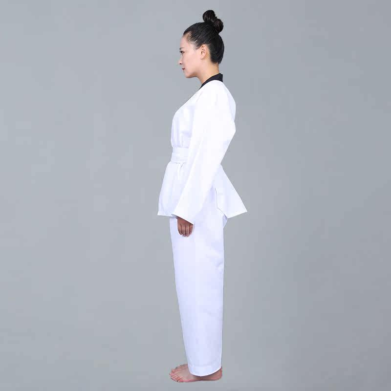 成人跆拳道道服元武道服長袖男女跆拳道服跆拳道訓練服裝出租租賃