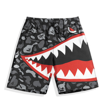 Beach pants male big-yard swimsuit quick dry water hot spring loose five-point lining tide professional swimming trunks shorts