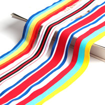 Widening Knit Sidebar Colored Streak Thin style Decorative Spring Summer Leisure Sports Sweatpants Fashion 100 hitch