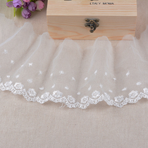 Hot Sell Ultrawide 10cm Handmade DIY Accessories Premium Pure Cotton Skirt Hem Sofa Curtain Mesh Yarn Embroidery Lace Lace lace