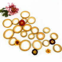 Kindergarten creative production ring creation object wall decoration theme wall diy handmade simple small bamboo circle