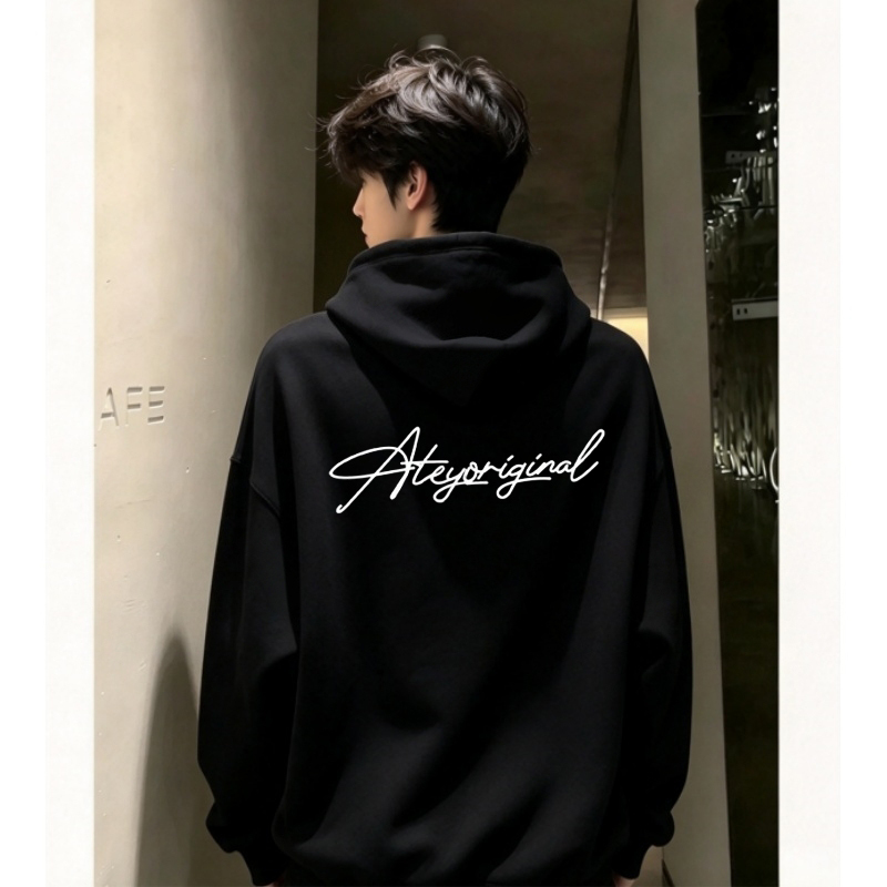 American Retro Cool Trendy Brand Heavy Casual Letter Print Hooded Fleece Sweatshirt for Teen Boys, Loose Fit for Autumn and Winter American Retro Cool Trendy Brand Heavy Casual Letter Print Hooded Fleece Sweatshirt for Teen Boys, Loose Fit for Autumn and Winter