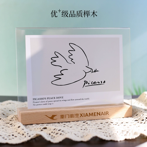 Акриловая фоторамка, двусторонная фотография, делается под заказ, с печатью вашего логотипа