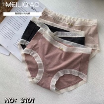 Enchantment of Phantom 3 boxed M3101 cloud cotton soft woman mid-waist pure cotton breathable crotch lace lace small corner underpants head